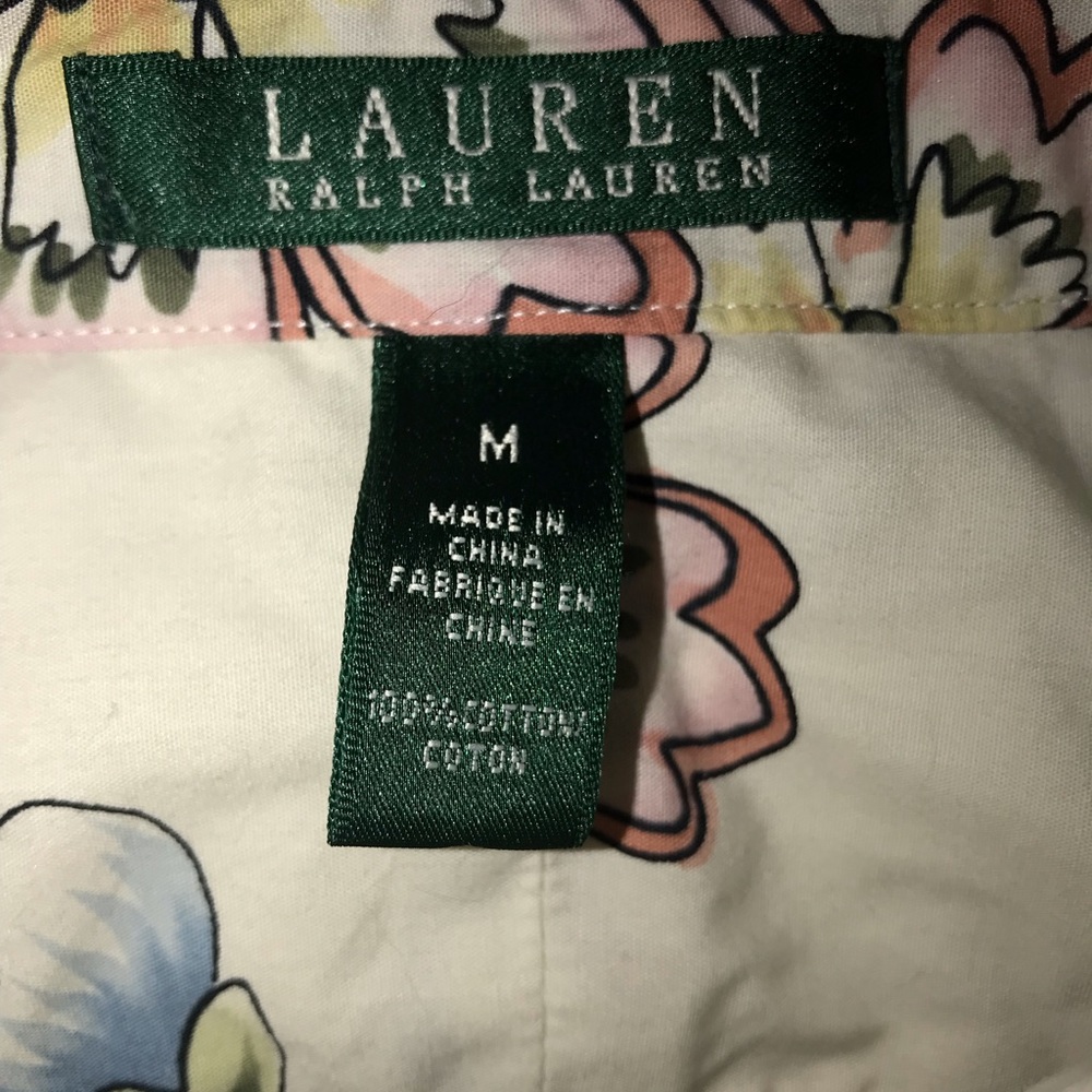 LAUREN by Ralph Lauren Spring /Summer Blouse Medium - Picture 4 of 7
